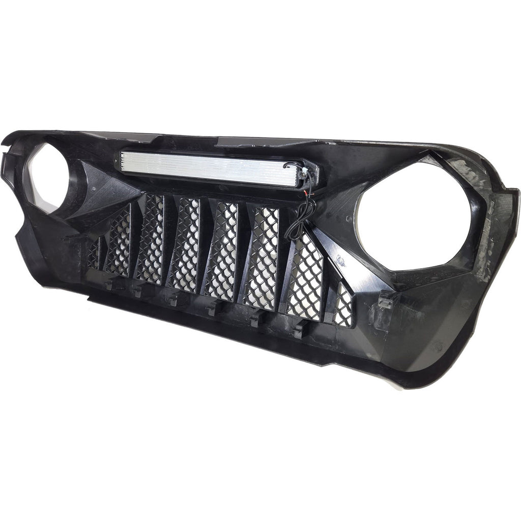Light Bar LED Grille Grille for Jeep Wrangler JL & Gladiator 2018-2023 Grille