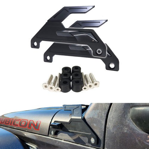Dual A - Pillar Cube Lights Bracket for Jeep Wrangler JL JLU JT Gladiator with A - Pillar Pod Mount - GENSSI Exterior Part