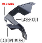 Dual A - Pillar Cube Lights Bracket for Jeep Wrangler JL JLU JT Gladiator with A - Pillar Pod Mount - GENSSI Exterior Part