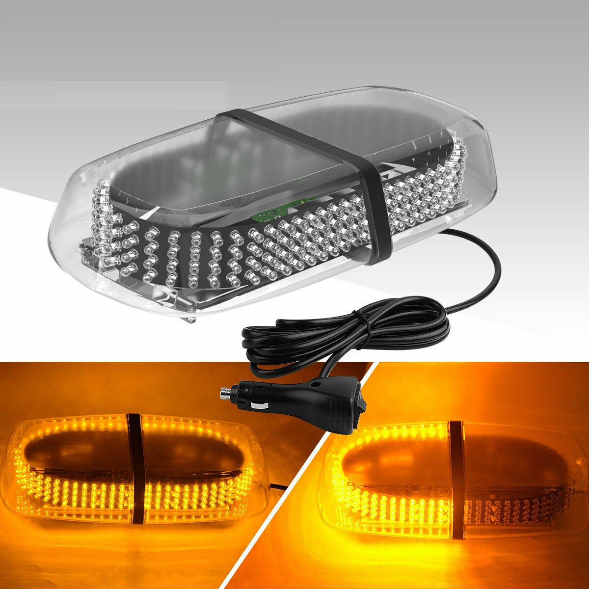 Amber 240 LED Emergency Strobe Light Warning Flash Lamp Lighting