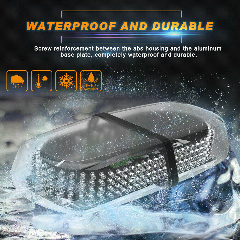 Amber 240 LED Emergency Strobe Light Warning Flash Lamp Lighting