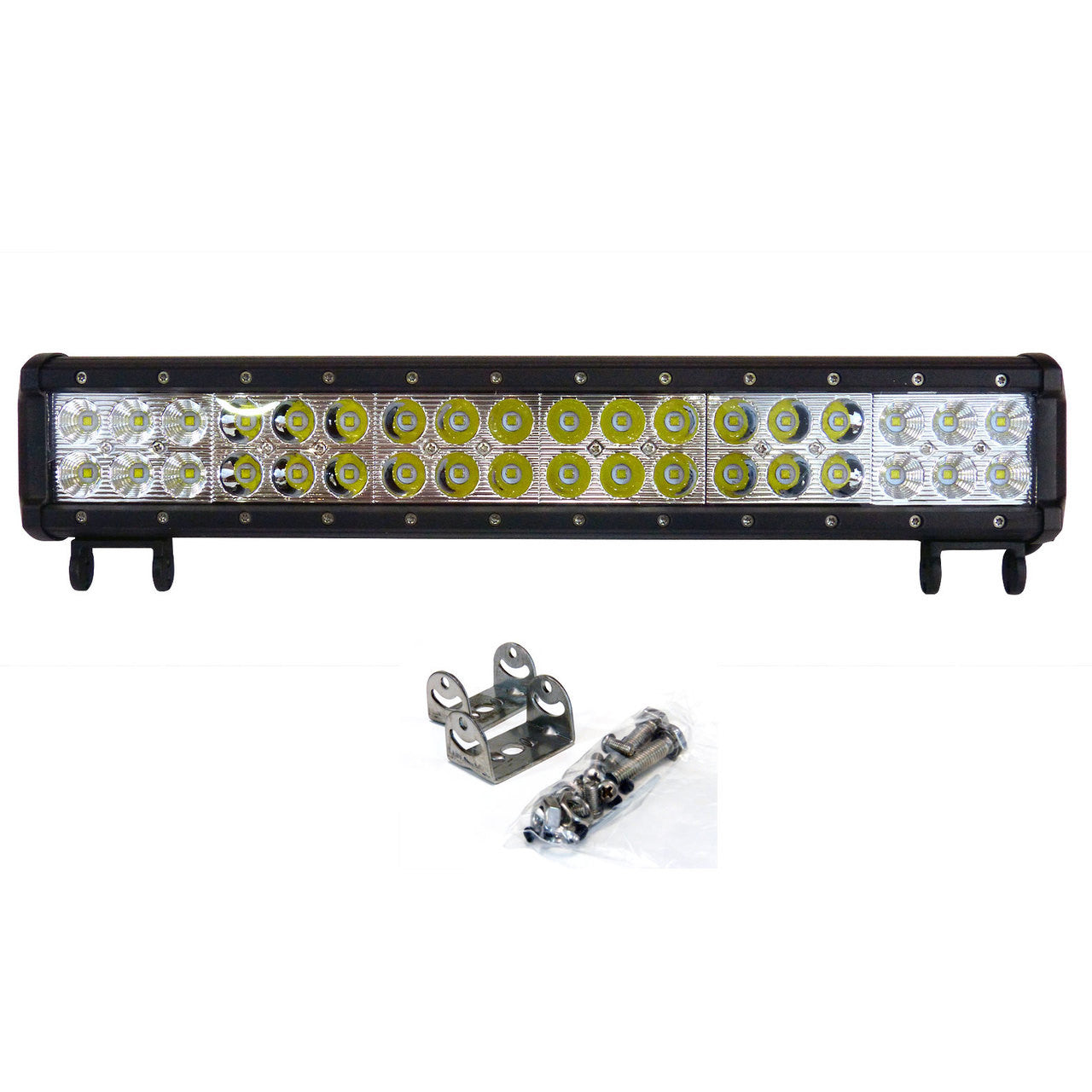 LED Light Bar 108W 16.75 Inches Bottom Bracket Lighting