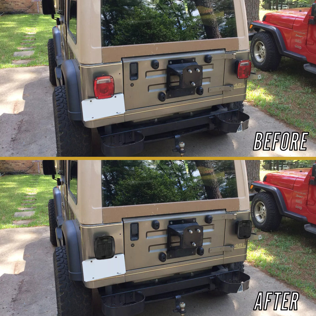 Smoked LED Tail Lights for Wrangler TJ 1997-2006 Lighting
