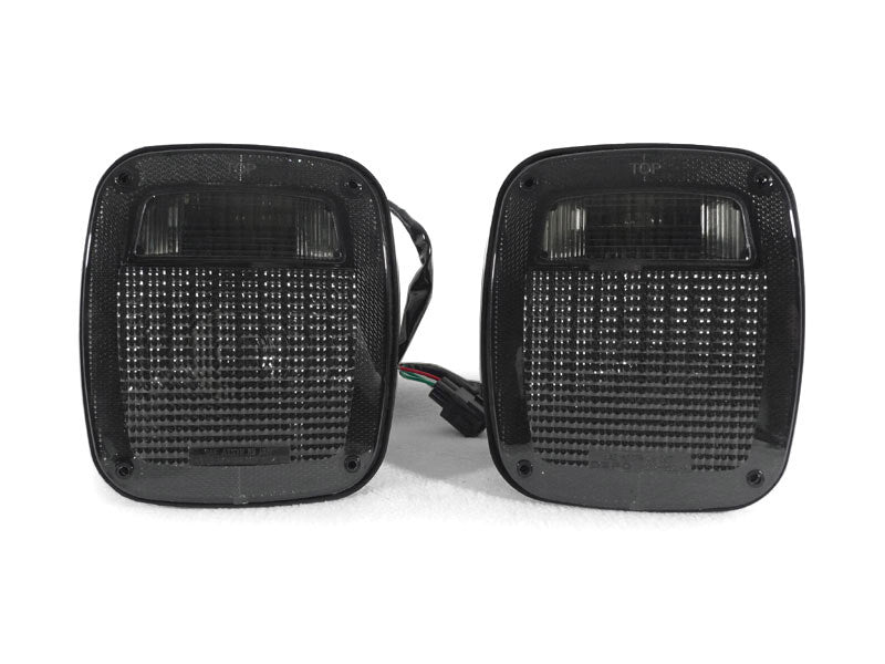 Black Smoked Tail Lights Turn Signals Combo for Wrangler TJ 1997-2006 Lighting