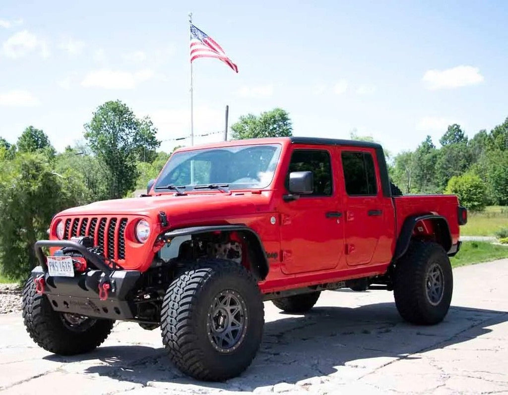 Front And Rear Tube Fender Flares with Removable LED Turn Signals for 2020 - 2024 Jeep Gladiator JT - GENSSI Exterior Part