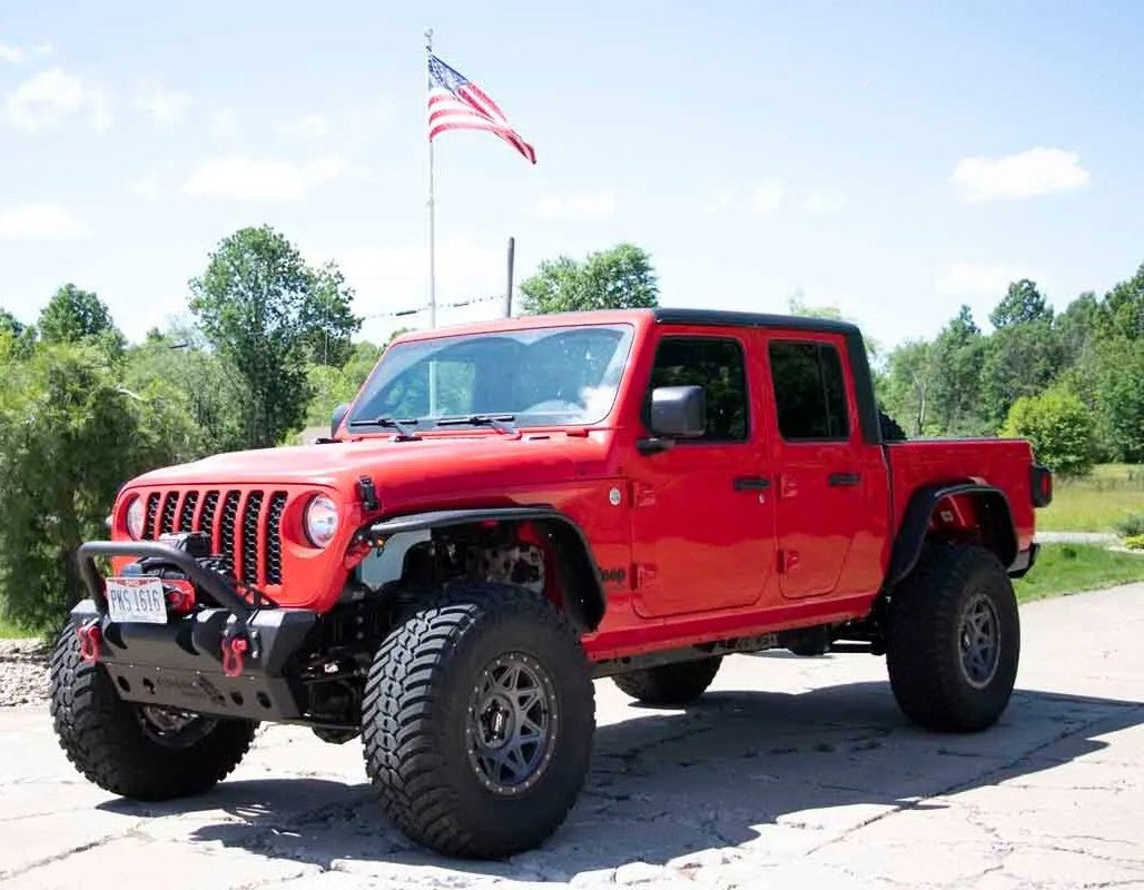 Front And Rear Tube Fender Flares with Removable LED Turn Signals for 2020 - 2024 Jeep Gladiator JT - GENSSI Exterior Part