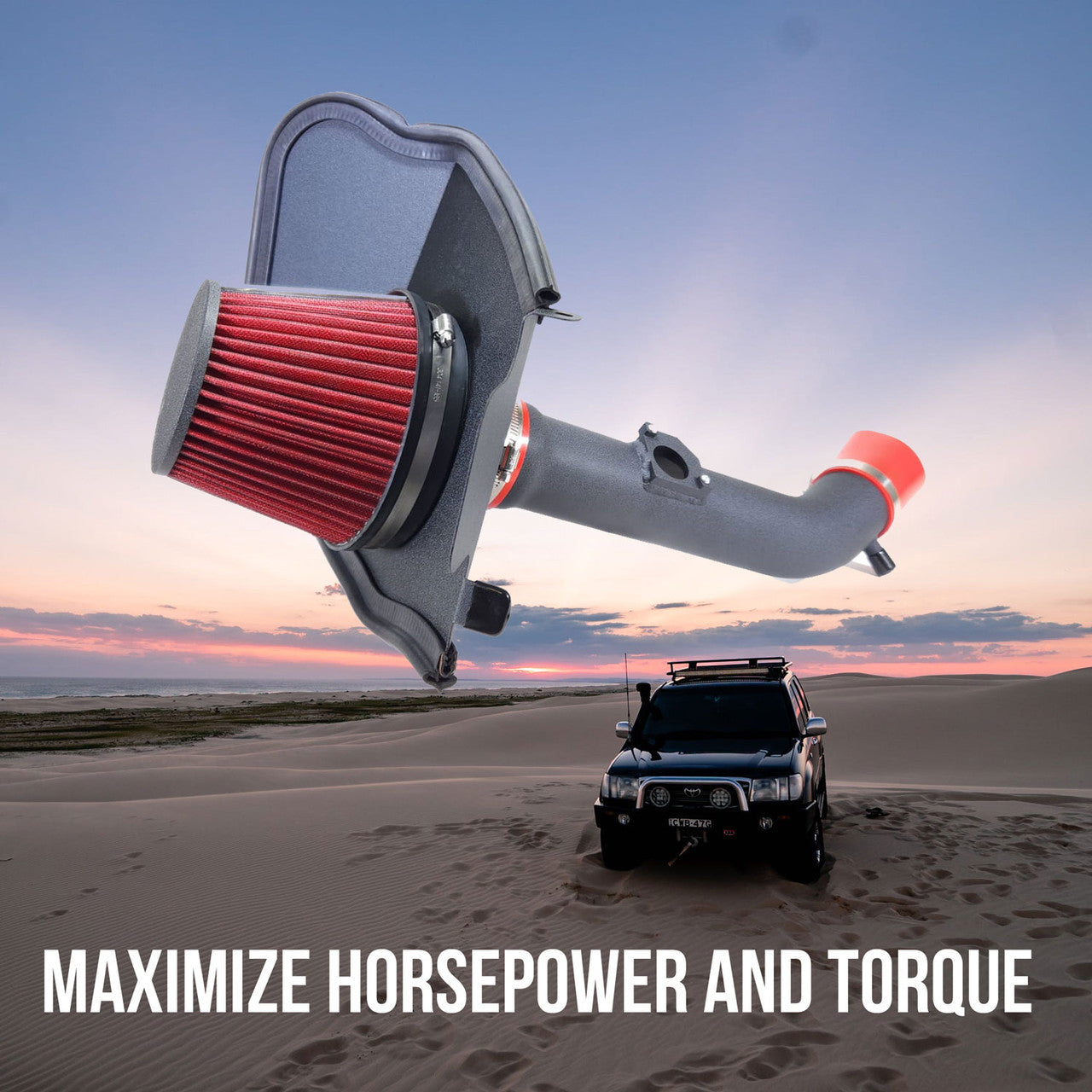 Air intake Kit with Heat Shield System for Toyota Tacoma 4Runner 1999-2004 Performance