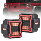 Tail Lights Smoked Lens W/Reverse Turn Signal Lights for Jeep Wrangler JL 2018 - 2023 - GENSSI Lighting