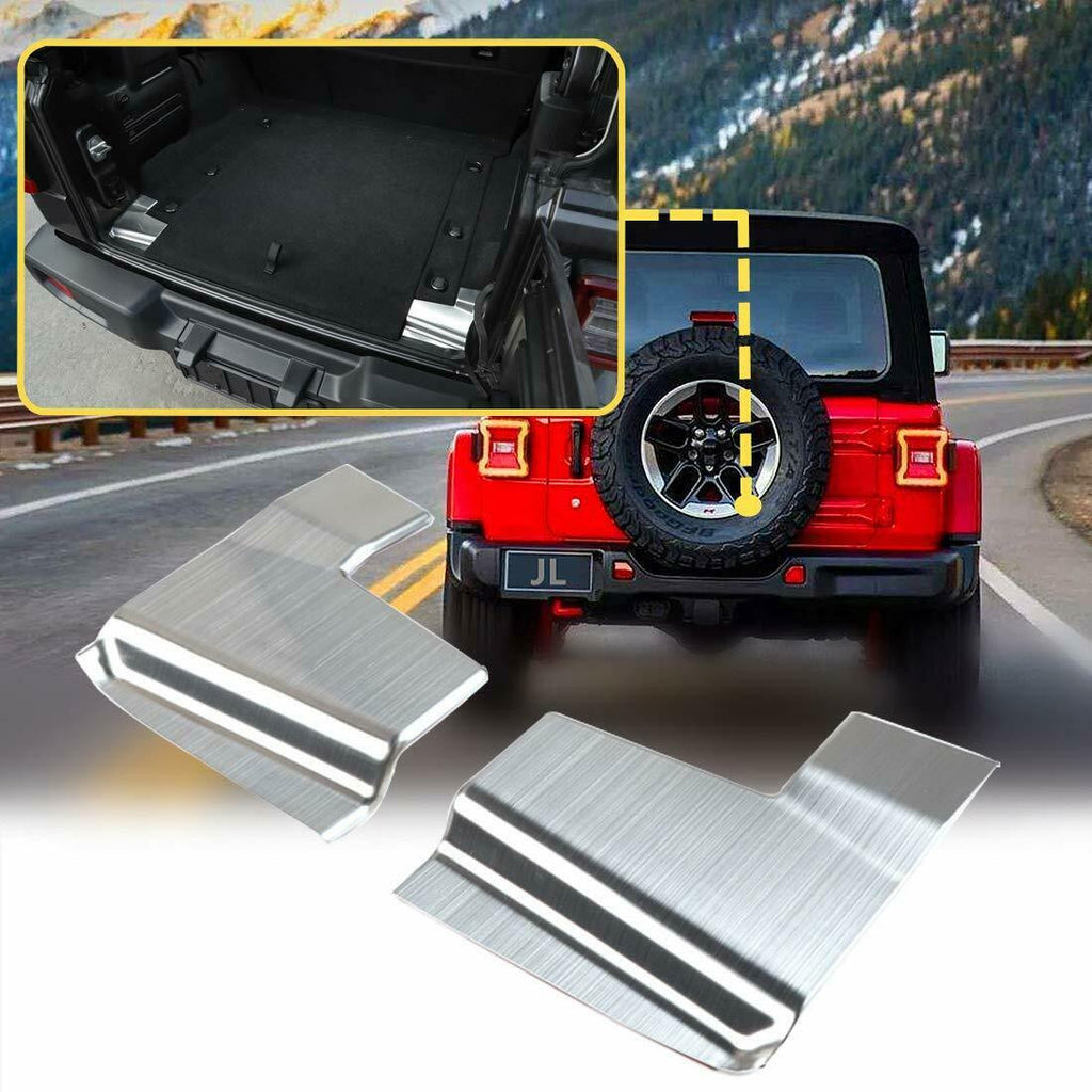 Trunk Guard Cover Protector Trim Stainless for Jeep Wrangler JL 2018-2023 Interior Part