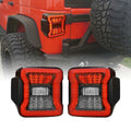 Tail lights for Jeep Wrangler JK JKU Rubicon Sahara Sport 2007-2018 Pair Smoked Default Title Lighting