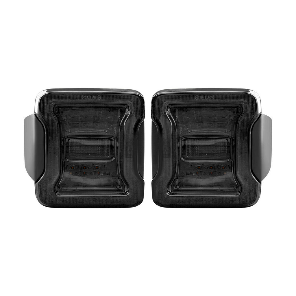 Tail lights for Jeep Wrangler JK JKU Rubicon Sahara Sport 2007-2018 Pair Smoked Lighting