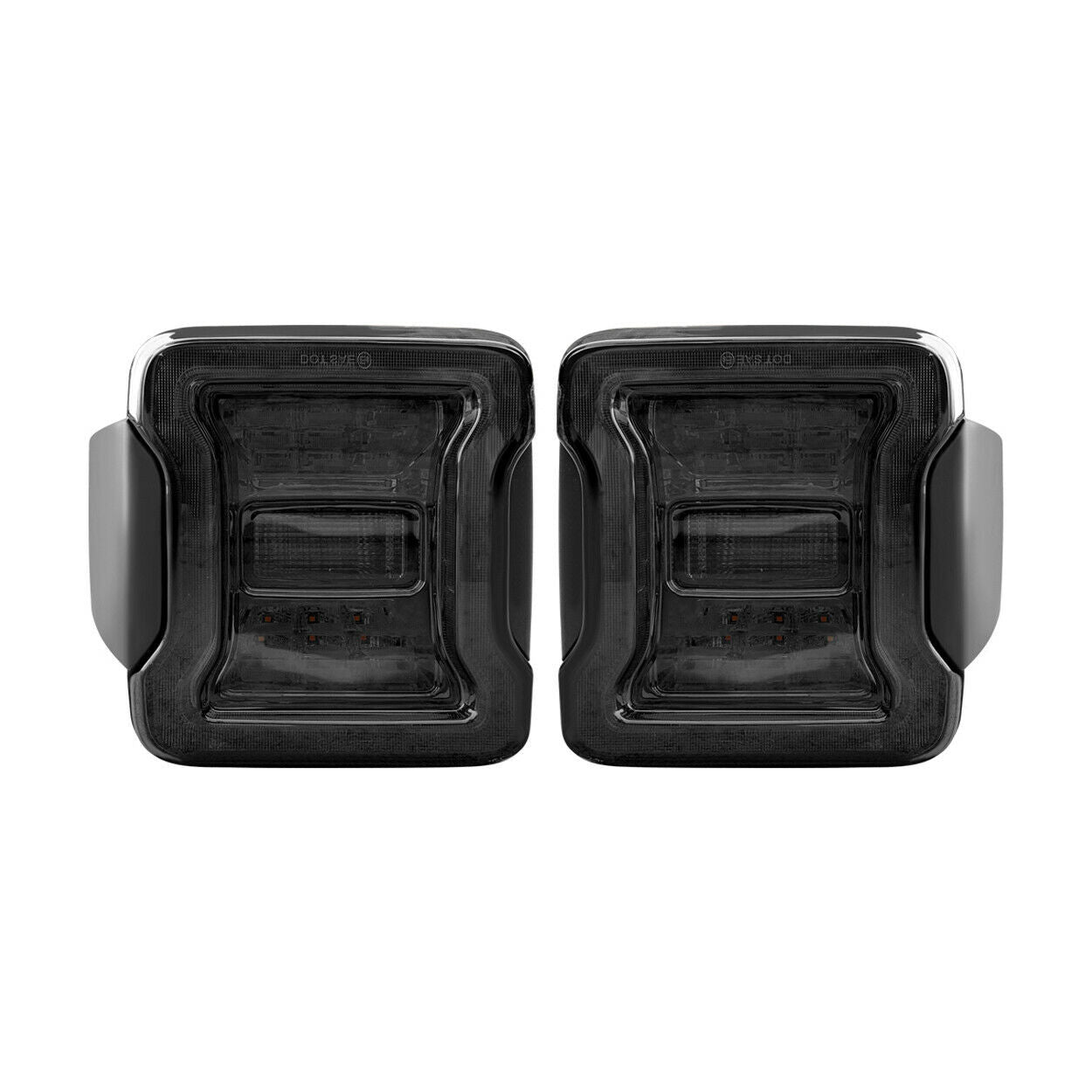 Tail lights for Jeep Wrangler JK JKU Rubicon Sahara Sport 2007-2018 Pair Smoked Lighting