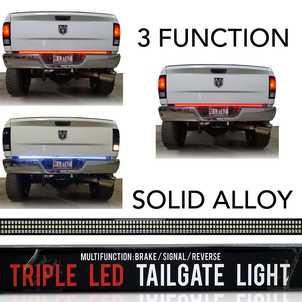 Tailgate Rigid LED Strip 60 inches Red White Sequential Amber Lighting