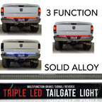 Tailgate Rigid LED Strip 60 inches Red White Sequential Amber - GENSSI Lighting