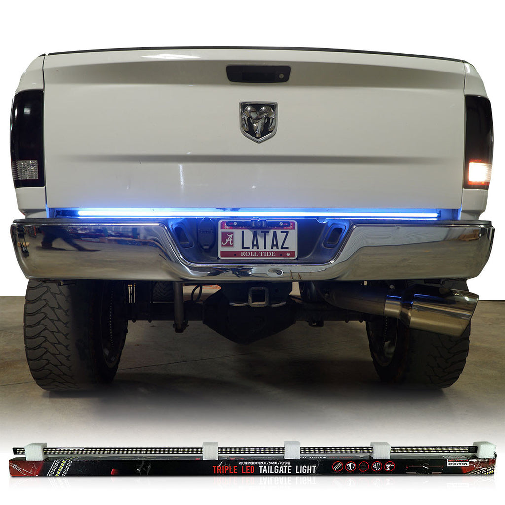 Tailgate Rigid LED Strip 60 inches Red White Sequential Amber Lighting