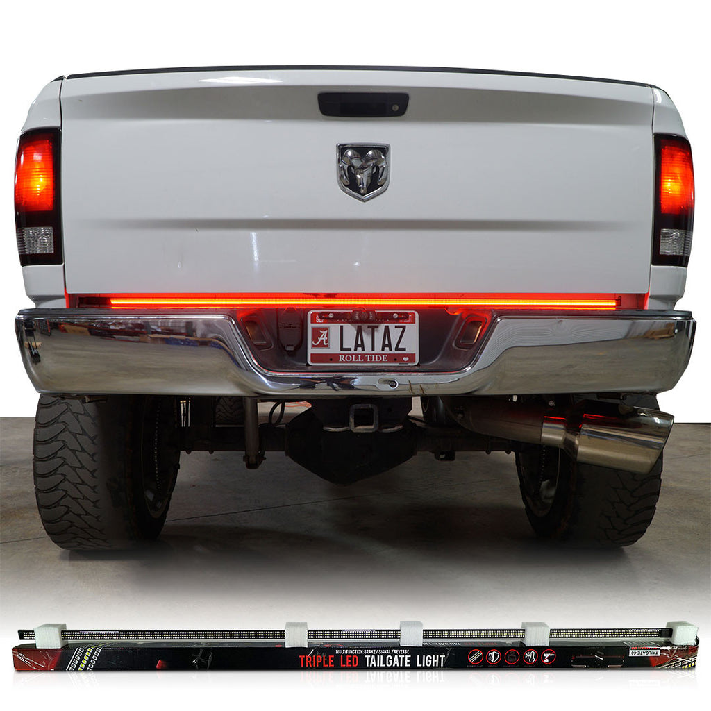 Tailgate Rigid LED Strip 60 inches Red White Sequential Amber Lighting