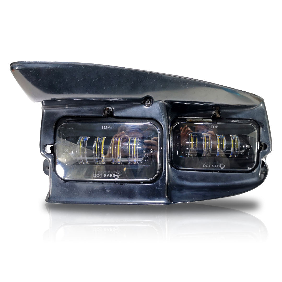 Sealed Beam LED Replacement Headlights for GMC C1500 2500 3500 Trucks (2 Pack) Lighting