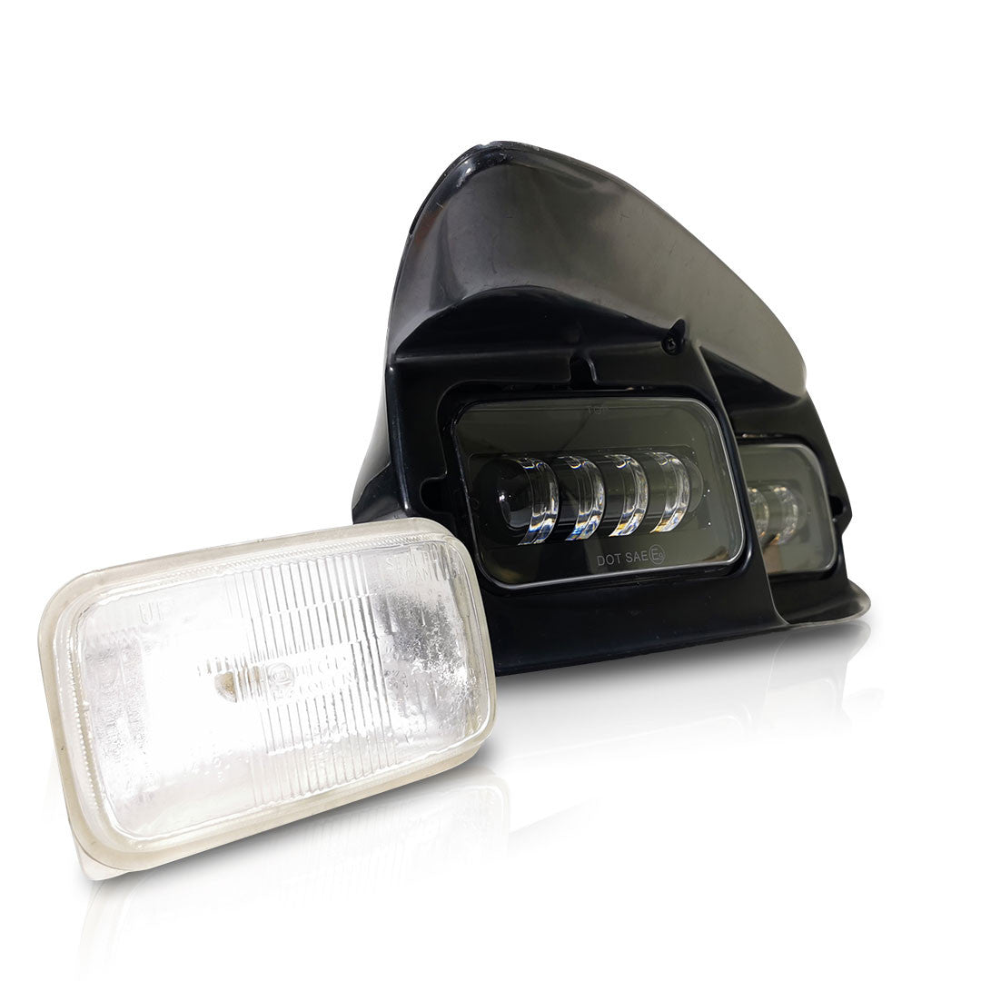 Sealed Beam LED Replacement Headlights for GMC C1500 2500 3500 Trucks (2 Pack) Lighting