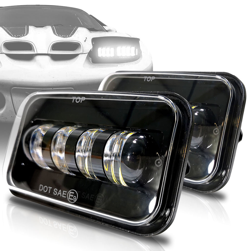 H4701 H4703 Sealed Beam LED Replacement Headlights (2 Pack) Lighting