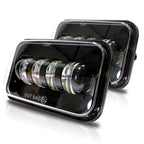 Sealed Beam LED Replacement Headlights for GMC C1500 2500 3500 Trucks (2 Pack) - GENSSI Lighting