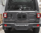 US Flag Aluminum Tailgate Exhaust Cover for Jeep Wrangler JL 2018 - 2023 - GENSSI Exterior Part