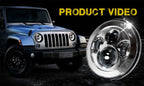 7 Inch Projector Chrome LED Headlights Set - GENSSI Lighting