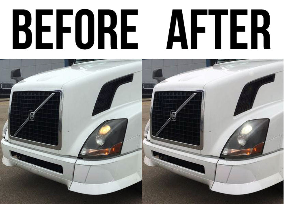 LED Conversion Kit Bulbs GX7 Pro Compatible with Volvo VN VNL 2004-2018 Low and High Lighting