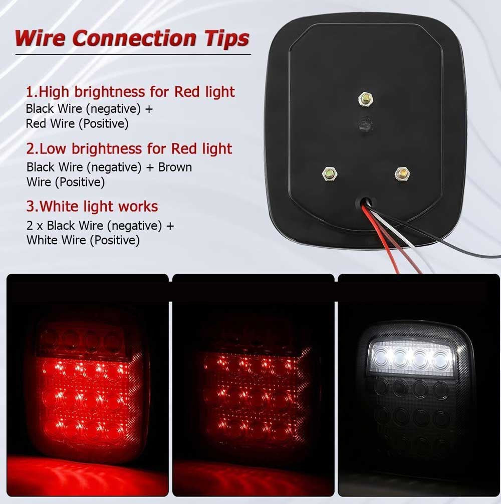 Smoked Black LED Tail Lights For Jeep Wrangler YJ TJ (1997-2006) Lighting