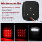 Smoked Black LED Tail Lights For Jeep Wrangler YJ TJ (1997 - 2006) - GENSSI Lighting