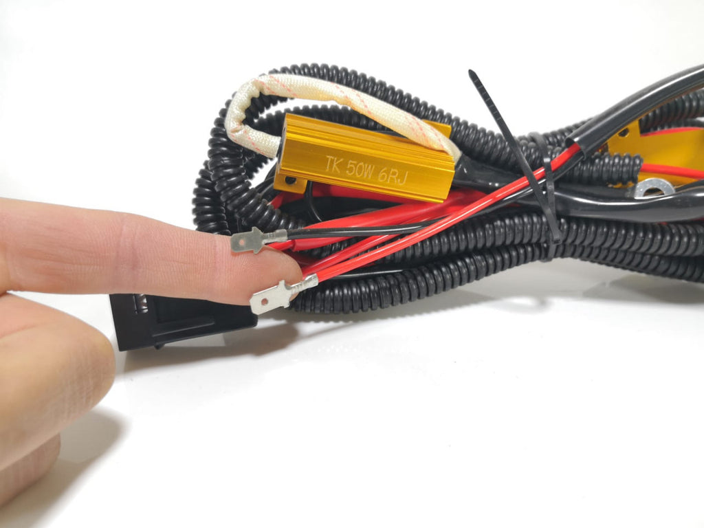 H1 H3 H7 50W Relay Wiring Harness HID Kit Canbus Bulb Error Solution Lighting