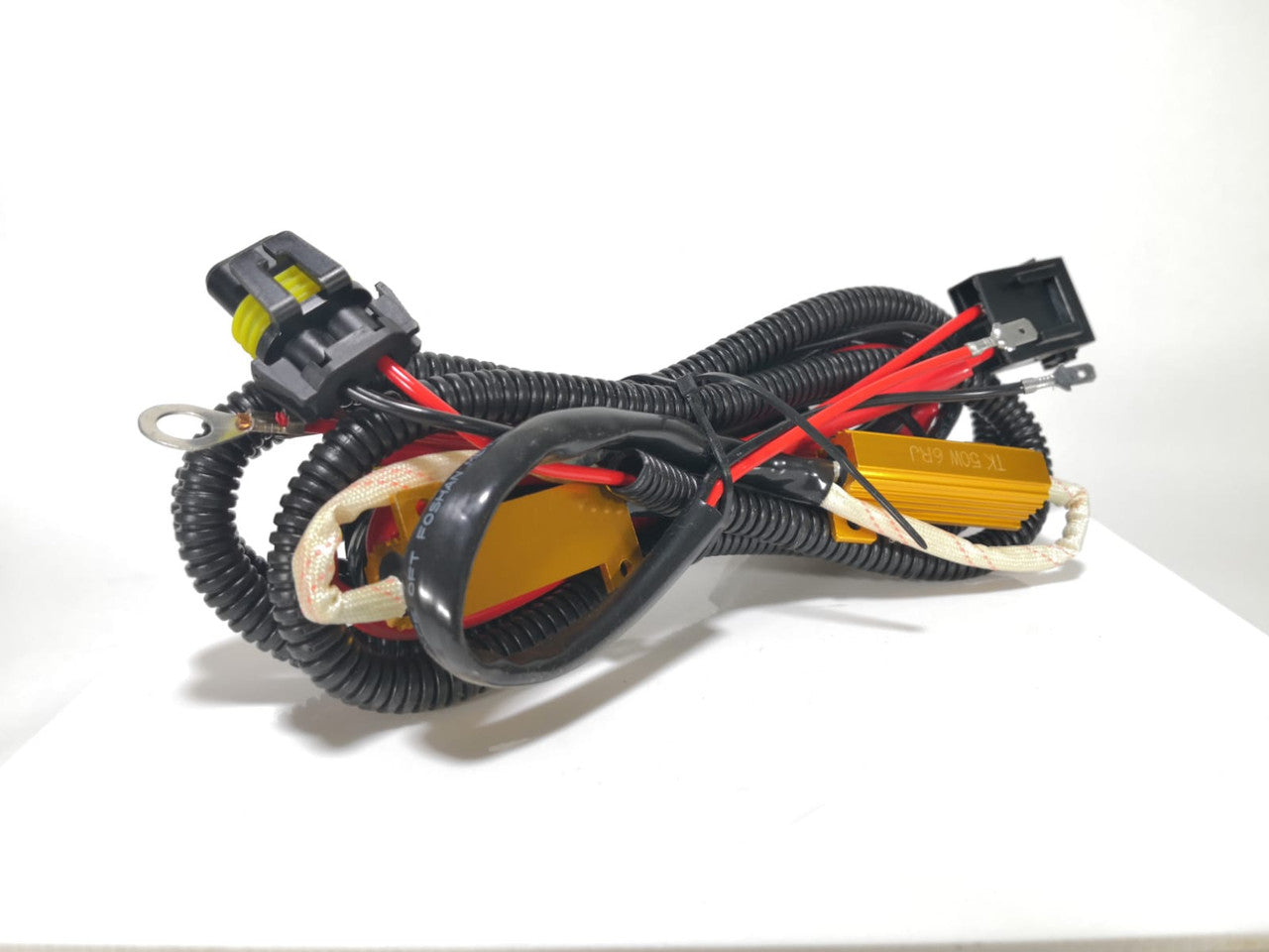 H1 H3 H7 50W Relay Wiring Harness HID Kit Canbus Bulb Error Solution Lighting