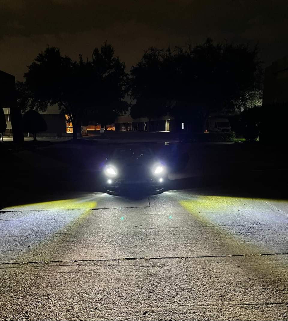24W Flush Mount Bumper Cube Bar Duely Flood Strobe POD LED Light Black Lighting