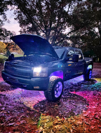 LED Wheel Light Kit Chase Moving Signal and Brake Function Wireless 18" Lighting