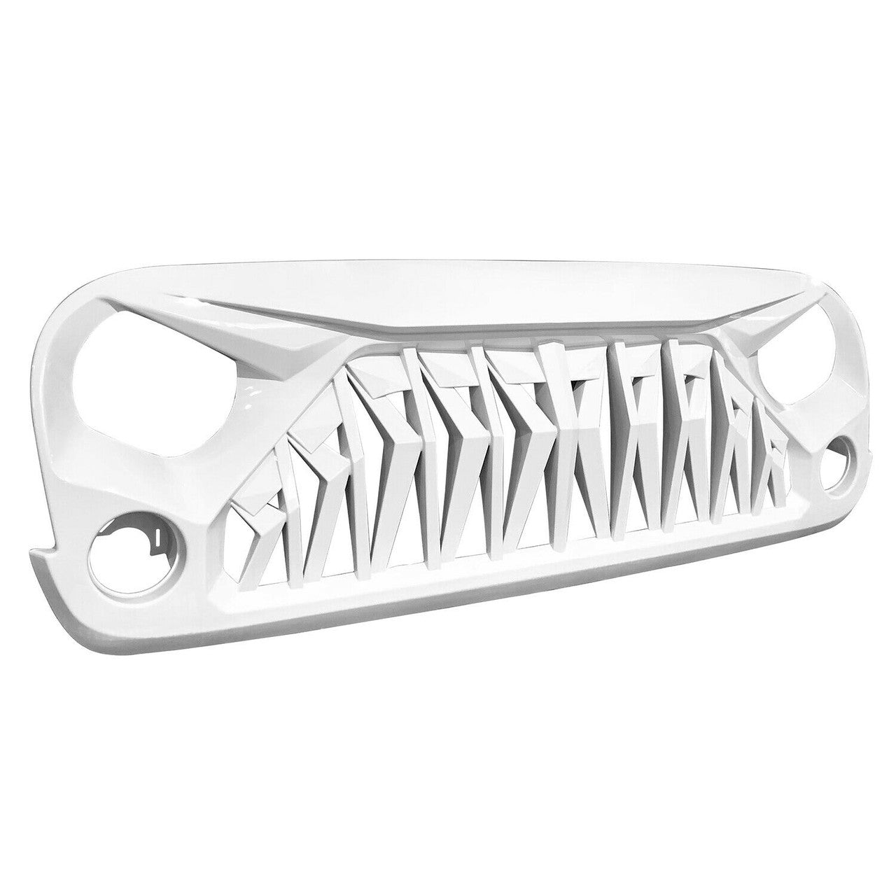 White Shark Grille For Wrangler JK 2007-2018 Unlimited Glossy Grille