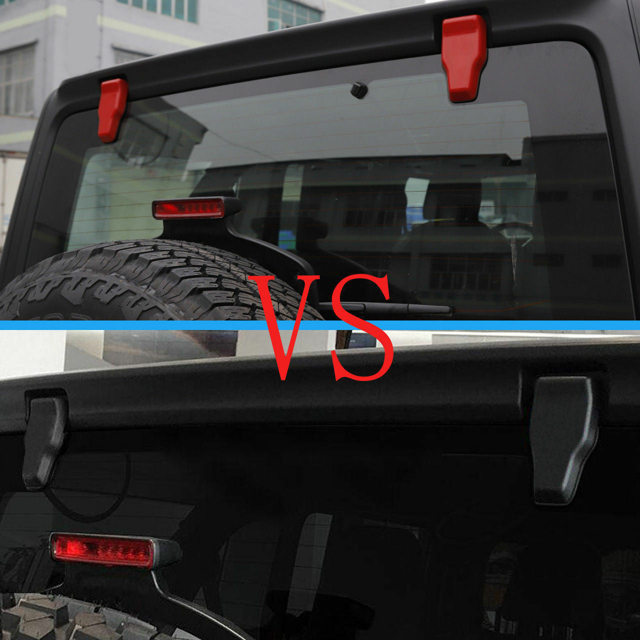 Rear Window Liftgate Glass Hinge Cover Trim For Jeep Wrangler JL 2018-2023 Red Exterior Part