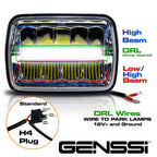 XDR LED Chrome Headlights w/DRL for XJ and YJ - GENSSI Lighting