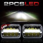 XDR LED Chrome Headlights w/DRL for XJ and YJ - GENSSI Lighting