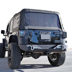 Front and Rear Stubby Rock Crawler Bumpers w/LED Fog for Wrangler JK 2007 - 2018 - GENSSI Bumper