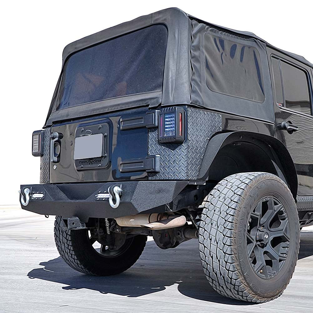 Front and Rear Rock Crawler Bumpers for Wrangler JK 2007-2018 Bumper