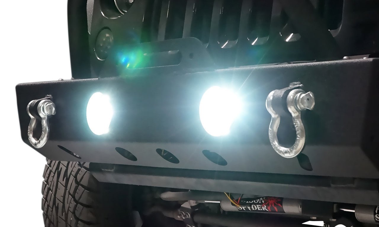 7 Inch HALO RGB Color Projector LED Headlights & Fog Lights Kit for Wrangler JK 2007 - 2017 - GENSSI Lighting