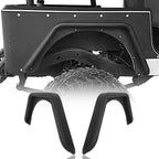 Steel Rear Fender Flares Tube Flat Powder Coated for 1987 - 1995 Jeep Wrangler YJ - GENSSI Exterior Part