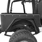 Steel Rear Fender Flares Tube Flat Powder Coated for 1987 - 1995 Jeep Wrangler YJ - GENSSI Exterior Part