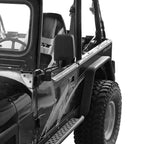 Steel Rear Fender Flares Tube Flat Powder Coated for 1987 - 1995 Jeep Wrangler YJ - GENSSI Exterior Part
