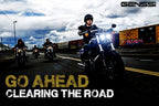 4.65 In LED Black Projector Headlight Harley Davidson Dyna Fat Bob FXDF 2008-2016 Black (2 Pack) Lighting
