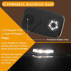 White Amber 36 LED Emergency Strobe Light Flash Beacon Lamp - GENSSI Lighting