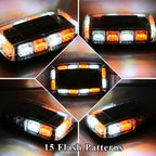 White Amber 36 LED Emergency Strobe Light Flash Beacon Lamp - GENSSI Lighting