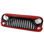 Red Angry Bird No Mesh Grille for Jeep Wrangler JK JKU 2007 - 2017 - GENSSI Grille