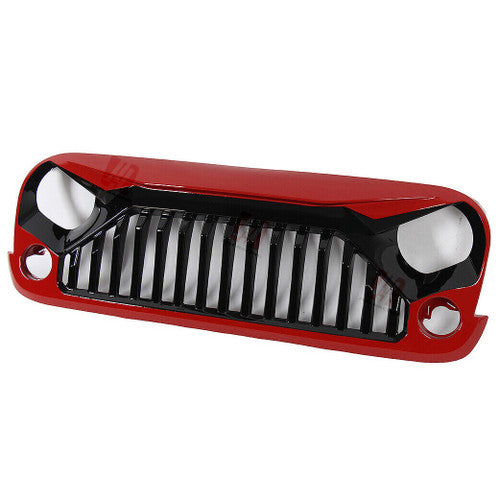 Red Angry Bird No Mesh Grille for Jeep Wrangler JK JKU 2007-2017 Default Title Grille