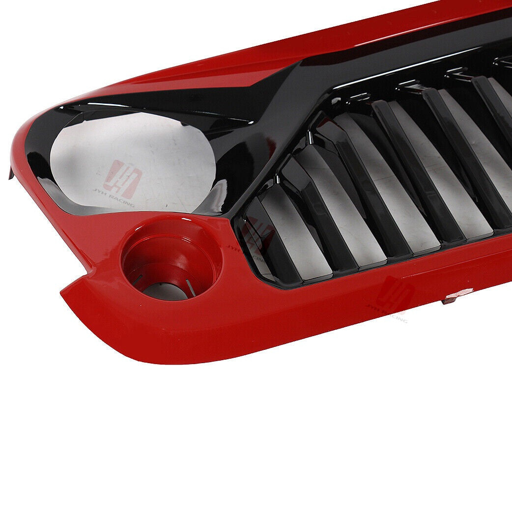 Red Angry Bird No Mesh Grille for Jeep Wrangler JK JKU 2007-2017 Grille
