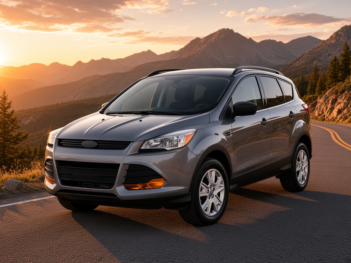2013-2016 Ford Escape with chrome halogen headlights installed